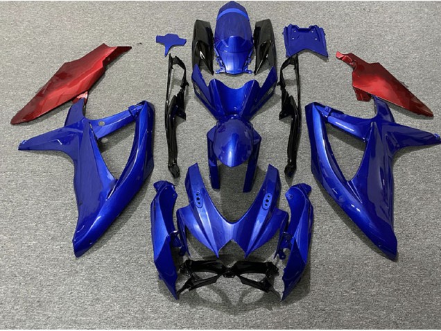 Dark Blue and Red 2008-2010 Suzuki GSXR 600-750 Motorcycle Fairings Dark Blue and Red 2008-2010 Suzuki GSXR 600-750 Motorcycle Fairings