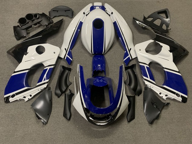Dark Blue and white 1998-2007 Yamaha YZF600 Motorcycle Fairings Dark Blue and white 1998-2007 Yamaha YZF600 Motorcycle Fairings