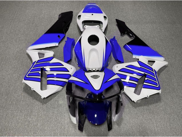 Dark Blue and White Wings 2005-2006 Honda CBR600RR Motorcycle Fairings Dark Blue and White Wings 2005-2006 Honda CBR600RR Motorcycle Fairings