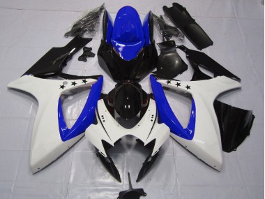 Dark Blue Star 2006-2007 Suzuki GSXR 600-750 Motorcycle Fairings