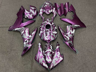 Dark Magenta Camo 2004-2006 Yamaha R1 Motorcycle Fairings