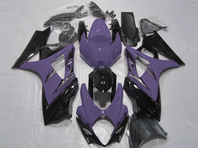 Dark Purple and Black 2007-2008 Suzuki GSXR 1000 Motorcycle Fairings Dark Purple and Black 2007-2008 Suzuki GSXR 1000 Motorcycle Fairings