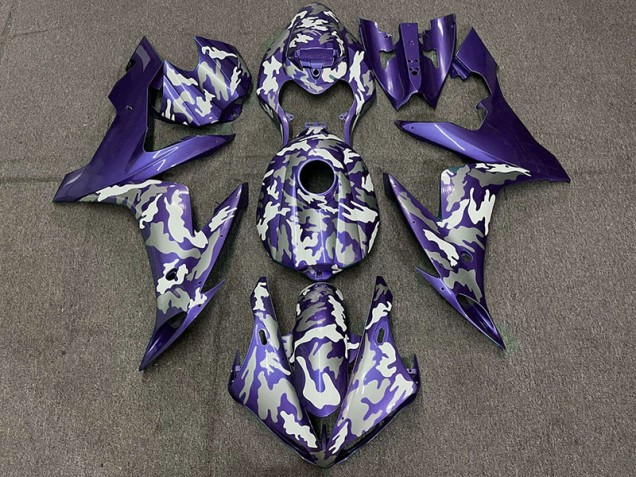 Dark Purple Camo 2004-2006 Yamaha R1 Motorcycle Fairings Dark Purple Camo 2004-2006 Yamaha R1 Motorcycle Fairings