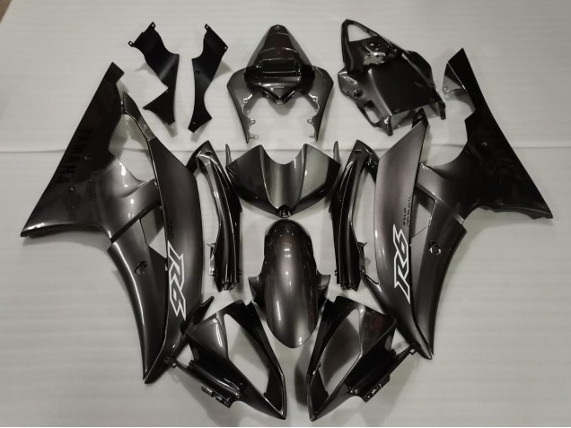 Dark Silver 2008-2016 Yamaha R6 Motorcycle Fairings Dark Silver 2008-2016 Yamaha R6 Motorcycle Fairings