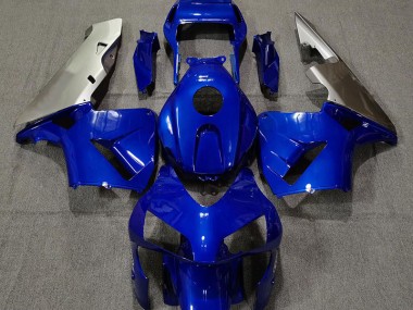 Deep Blue & Silver 2003-2004 Honda CBR600RR Motorcycle Fairings