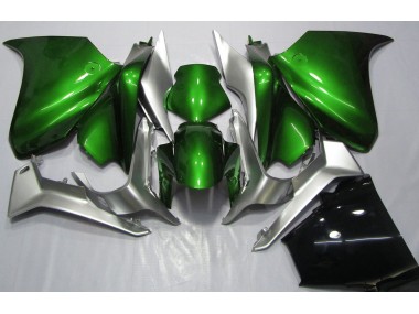 Deep Green and Silver 2010-2013 Honda VFR1200 Motorcycle Fairings