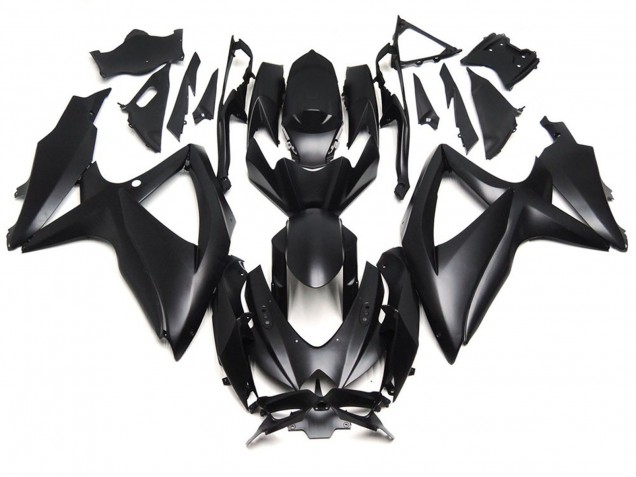 Deep Matte Black 2008-2010 Suzuki GSXR 600-750 Motorcycle Fairings Deep Matte Black 2008-2010 Suzuki GSXR 600-750 Motorcycle Fairings