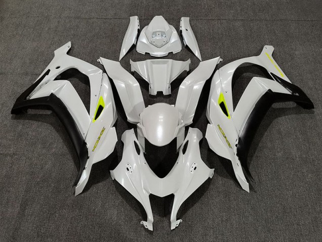 Deep Pearl White 2016-2019 Kawasaki ZX10R Motorcycle Fairings Deep Pearl White 2016-2019 Kawasaki ZX10R Motorcycle Fairings