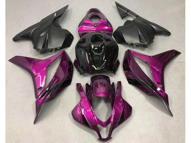 Deep Pink with Black 2009-2012 Honda CBR600RR Motorcycle Fairings Deep Pink with Black 2009-2012 Honda CBR600RR Motorcycle Fairings