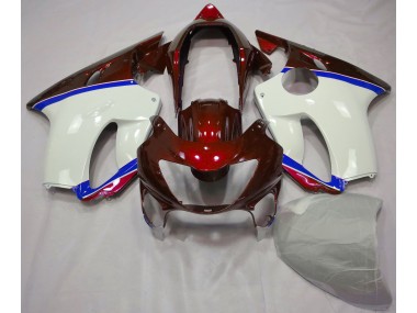 Deep Red and Blue 1999-2000 Honda CBR600 F4 Motorcycle Fairings