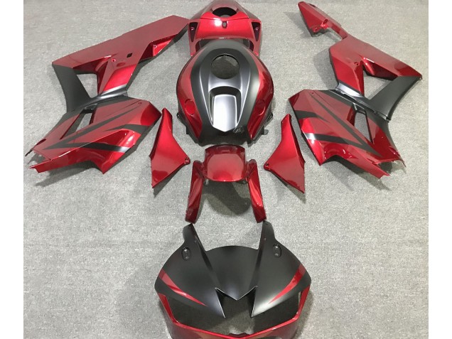 Deep Red & Matte Black 2013-2020 Honda CBR600RR Motorcycle Fairings Deep Red & Matte Black 2013-2020 Honda CBR600RR Motorcycle Fairings