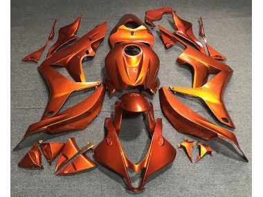 Flat Orange 2007-2008 Honda CBR600RR Motorcycle Fairings