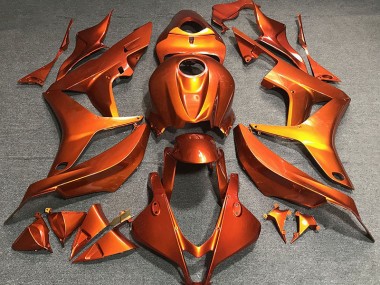Flat Orange 2007-2008 Honda CBR600RR Motorcycle Fairings