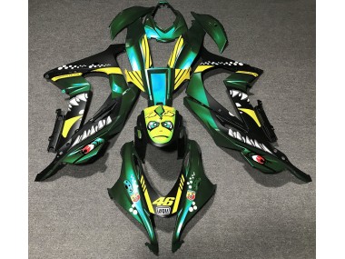Forest Green Shark 2016-2019 Kawasaki ZX10R Motorcycle Fairings