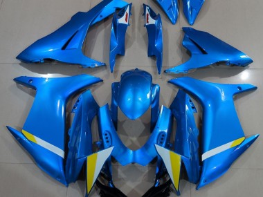 Full Gloss Light Blue 2011-2020 Suzuki GSXR 600-750 Motorcycle Fairings