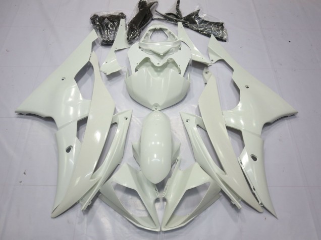 Full Gloss White 2008-2016 Yamaha R6 Motorcycle Fairings Full Gloss White 2008-2016 Yamaha R6 Motorcycle Fairings