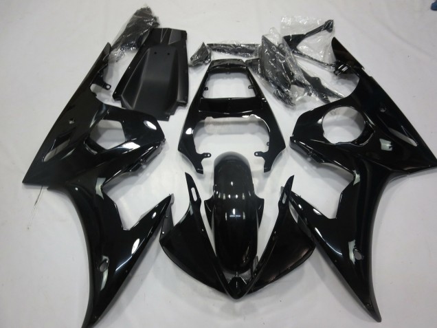 Gloss Black 2003-2005 Yamaha R6 Motorcycle Fairings Gloss Black 2003-2005 Yamaha R6 Motorcycle Fairings