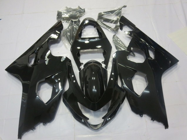 Gloss Black 2004-2005 Suzuki GSXR 600-750 Motorcycle Fairings Gloss Black 2004-2005 Suzuki GSXR 600-750 Motorcycle Fairings