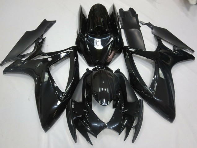 Gloss Black 2006-2007 Suzuki GSXR 600-750 Motorcycle Fairings Gloss Black 2006-2007 Suzuki GSXR 600-750 Motorcycle Fairings