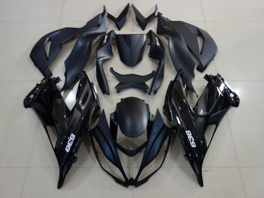 Gloss Black 636 Logo 2007-2008 Kawasaki ZX6R Motorcycle Fairings