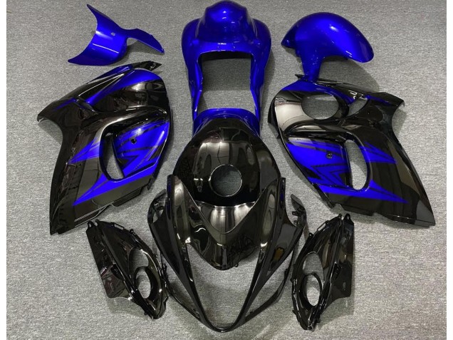 Gloss Black and Deep Blue 2008-2019 Suzuki GSXR 1300 Motorcycle Fairings Gloss Black and Deep Blue 2008-2019 Suzuki GSXR 1300 Motorcycle Fairings