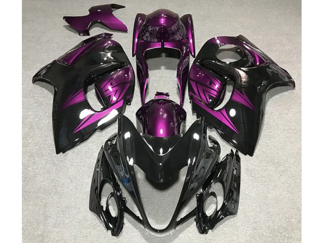 Gloss Black and Deep Purple 2008-2019 Suzuki GSXR 1300 Motorcycle Fairings Gloss Black and Deep Purple 2008-2019 Suzuki GSXR 1300 Motorcycle Fairings