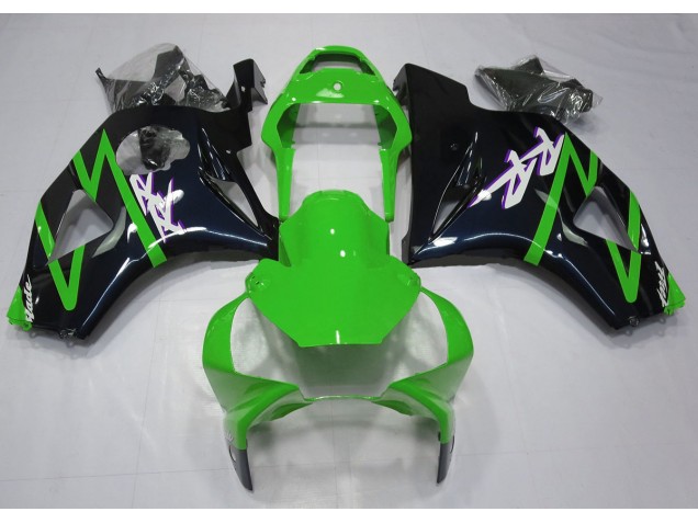 Gloss Black and Green 2002-2003 Honda CBR954 Motorcycle Fairings Gloss Black and Green 2002-2003 Honda CBR954 Motorcycle Fairings