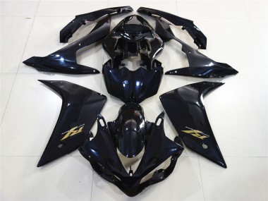 Gloss Black Gold 2007-2008 Yamaha R1 Motorcycle Fairings
