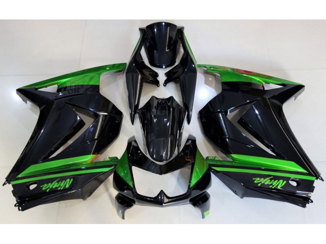 Gloss Black & Green 2008-2013 Kawasaki Ninja 250 Motorcycle Fairings Gloss Black & Green 2008-2013 Kawasaki Ninja 250 Motorcycle Fairings