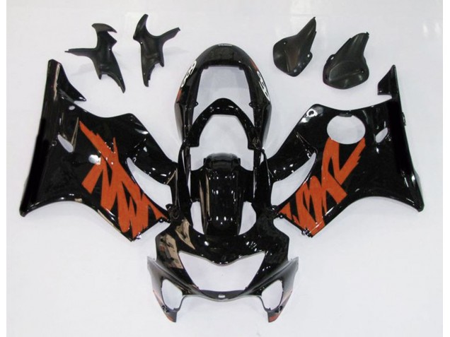 Gloss Black & Orange 1999-2000 Honda CBR600 F4 Motorcycle Fairings Gloss Black & Orange 1999-2000 Honda CBR600 F4 Motorcycle Fairings