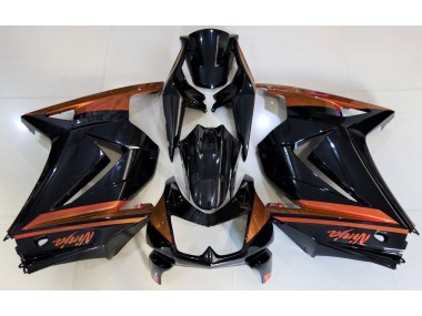 Gloss Black & Orange 2008-2013 Kawasaki Ninja 250 Motorcycle Fairings