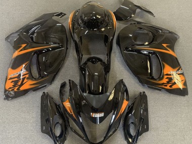 Gloss Black & Orange 2008-2019 Suzuki GSXR 1300 Motorcycle Fairings