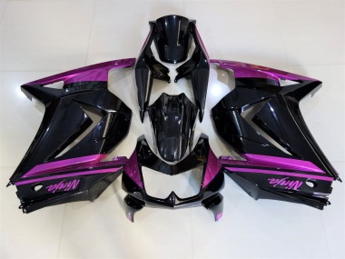 Gloss Black & Purple 2008-2013 Kawasaki Ninja 250 Motorcycle Fairings
