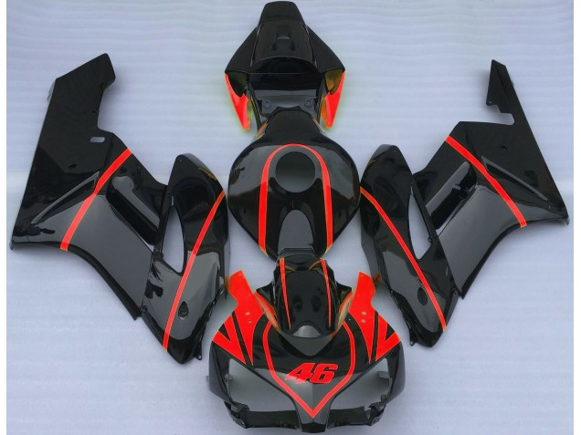 Gloss Black & Red 2004-2005 Honda CBR1000RR Motorcycle Fairings Gloss Black & Red 2004-2005 Honda CBR1000RR Motorcycle Fairings