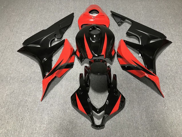 Gloss Black & Red 2007-2008 Honda CBR600RR Motorcycle Fairings Gloss Black & Red 2007-2008 Honda CBR600RR Motorcycle Fairings