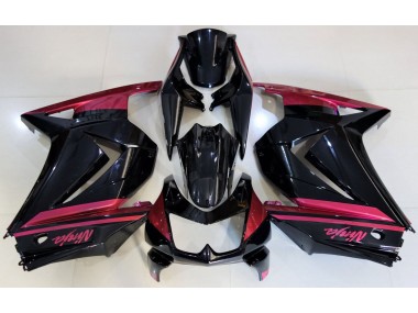 Gloss Black & Red 2008-2013 Kawasaki Ninja 250 Motorcycle Fairings