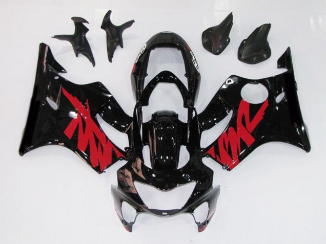 Gloss Black Red Decal 1999-2000 Honda CBR600 F4 Motorcycle Fairings Gloss Black Red Decal 1999-2000 Honda CBR600 F4 Motorcycle Fairings