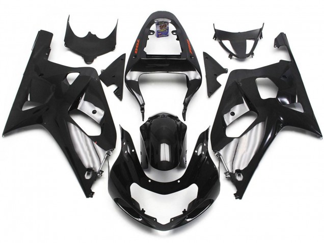 Gloss Black W Red Decal 2001-2003 Suzuki GSXR 600-750 Motorcycle Fairings Gloss Black W Red Decal 2001-2003 Suzuki GSXR 600-750 Motorcycle Fairings