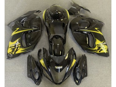 Gloss Black & Yellow 2008-2019 Suzuki GSXR 1300 Motorcycle Fairings