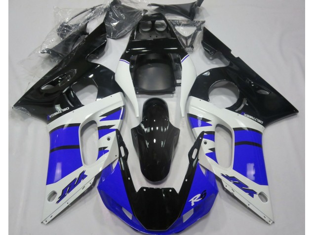 Gloss Blue and Black 1998-2002 Yamaha R6 Motorcycle Fairings Gloss Blue and Black 1998-2002 Yamaha R6 Motorcycle Fairings