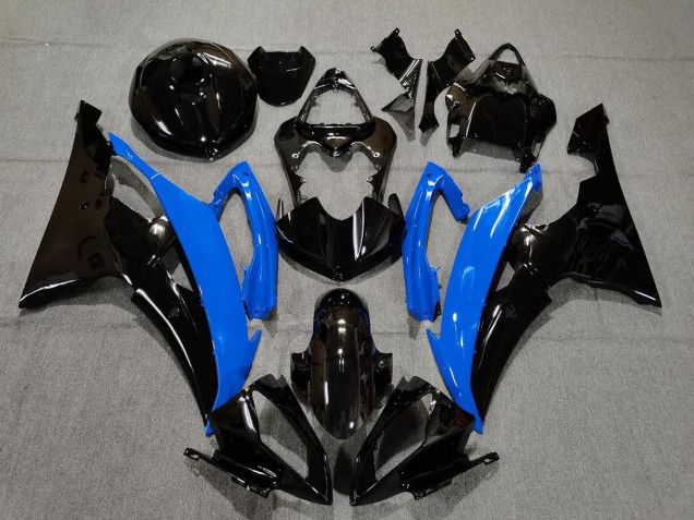 Gloss Blue and Black 2008-2016 Yamaha R6 Motorcycle Fairings Gloss Blue and Black 2008-2016 Yamaha R6 Motorcycle Fairings