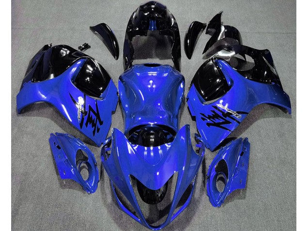 Gloss Blue and Black 2008-2019 Suzuki GSXR 1300 Motorcycle Fairings Gloss Blue and Black 2008-2019 Suzuki GSXR 1300 Motorcycle Fairings
