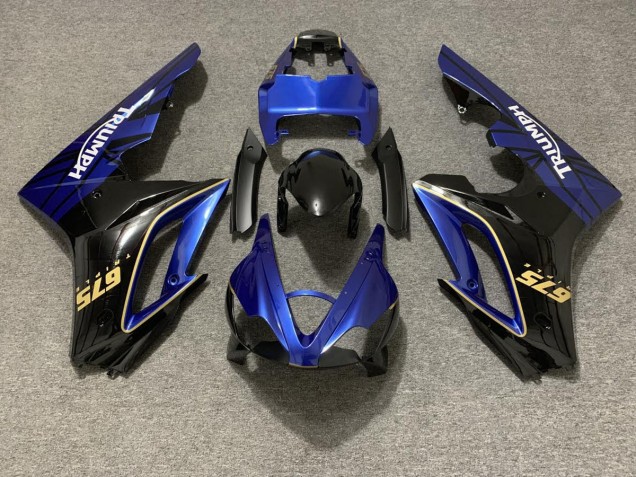 Gloss Blue and Black 2009-2012 Triumph Daytona 675 Motorcycle Fairings Gloss Blue and Black 2009-2012 Triumph Daytona 675 Motorcycle Fairings