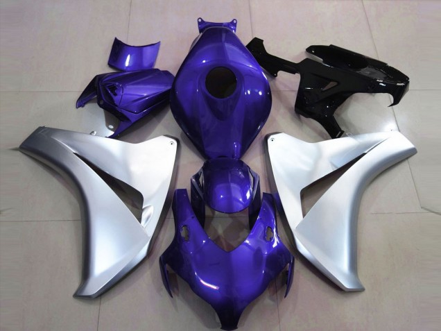 Gloss Blue and Silver 2008-2011 Honda CBR1000RR Motorcycle Fairings Gloss Blue and Silver 2008-2011 Honda CBR1000RR Motorcycle Fairings