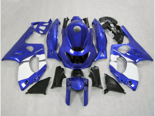 Gloss Blue and White 1998-2007 Yamaha YZF600 Motorcycle Fairings Gloss Blue and White 1998-2007 Yamaha YZF600 Motorcycle Fairings