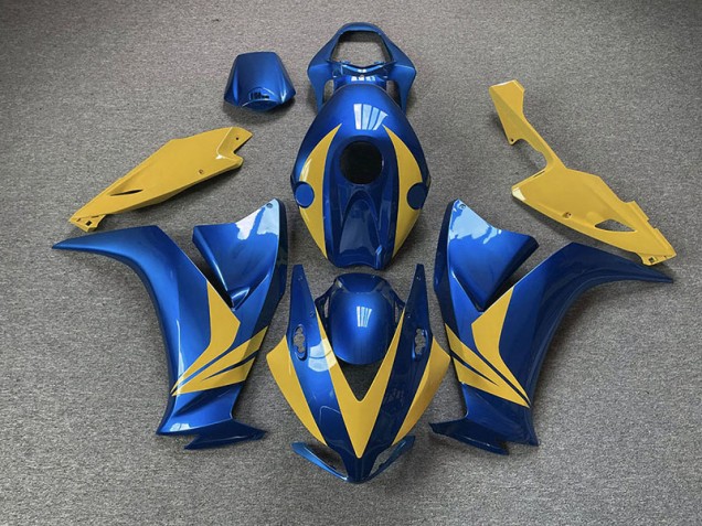 Gloss Blue and Yellow 2012-2016 Honda CBR1000RR Motorcycle Fairings Gloss Blue and Yellow 2012-2016 Honda CBR1000RR Motorcycle Fairings