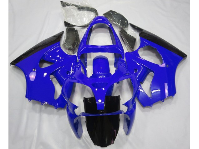 Gloss Blue & Black 2000-2002 Kawasaki ZX6R Motorcycle Fairings Gloss Blue & Black 2000-2002 Kawasaki ZX6R Motorcycle Fairings