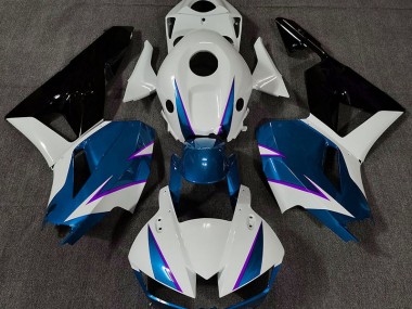 Gloss Blue White and Purple 2013-2020 Honda CBR600RR Motorcycle Fairings