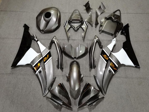 Gloss Gray & Bronze 2008-2016 Yamaha R6 Motorcycle Fairings Gloss Gray & Bronze 2008-2016 Yamaha R6 Motorcycle Fairings