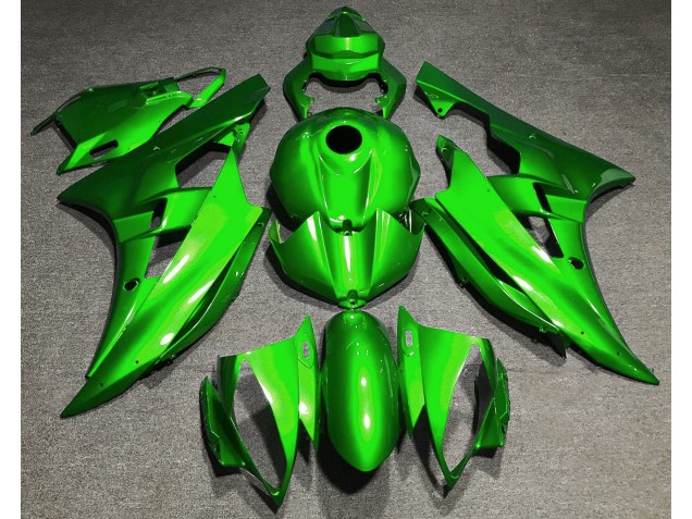Gloss Green 2006-2007 Yamaha R6 Motorcycle Fairings Gloss Green 2006-2007 Yamaha R6 Motorcycle Fairings